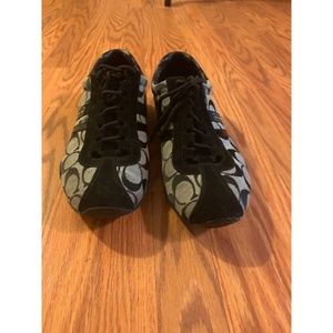 Coach Women's Katelyn Sneakers Black White Size 9